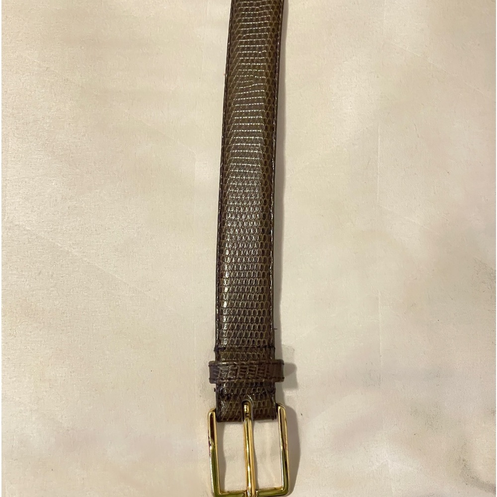 Genuine 100% Lizard belt by Austin Grey